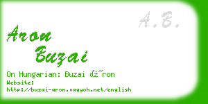 aron buzai business card